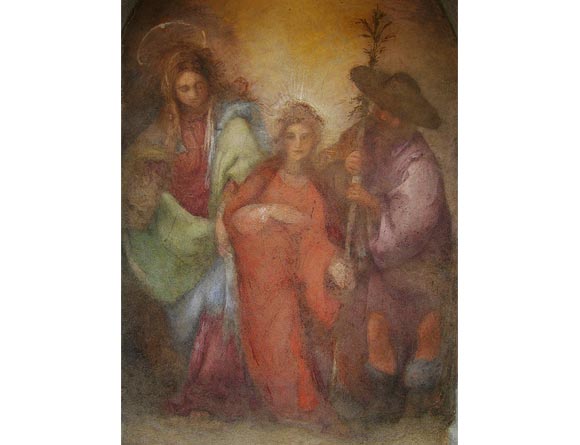 Cecco Bravo, ” Sacra Famiglia” ;Cecco Bravo, "Sacra Famiglia"
