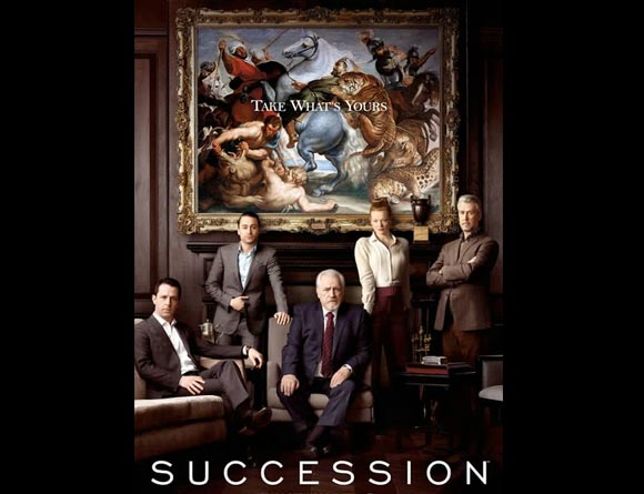 Locandina della serie televisiva Succession. Take What’s Yours, in onda su HBO.