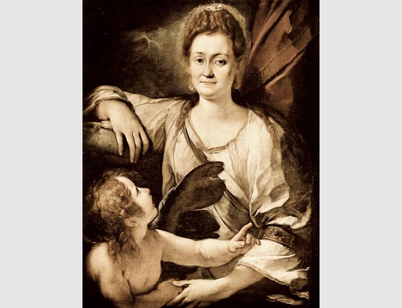Giulio Cesare Procaccini, ” Ritratto di dama come Venere”  (privato della aggiunta in alto). Già Madrid, mercato antiquario.