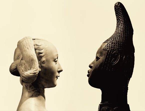” Il Ritratto di Marietta Strozzi”  di Desiderio da Settignano e una ” Iyoba”  del Benin. Berlino, Bode-Museum