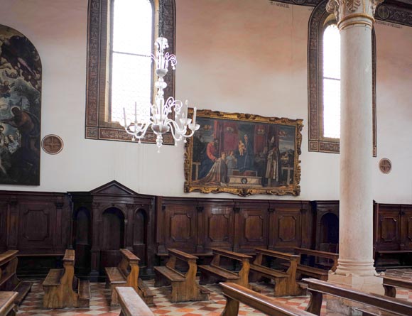Giovanni Bellini, ” Pala Barbarigo” , 1488. Murano, chiesa di San Pietro Martire