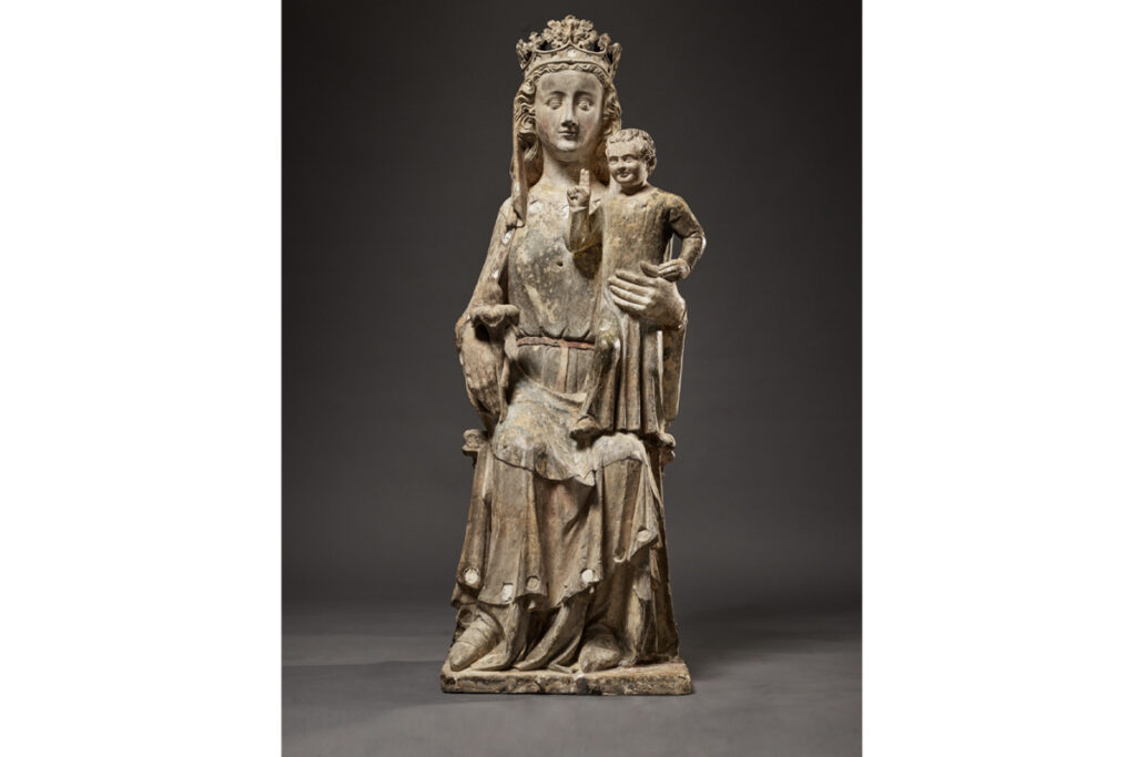 Scultore francese della prima metà del  XIV secolo, Madonna con il Bambino