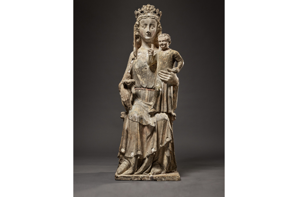 Scultore francese della prima metà del XIV secolo, Madonna con il Bambino