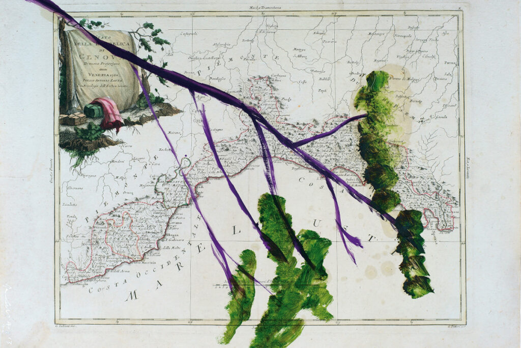 Julian Schnabel, “Stato della Repubblica di Genova 1782” (2022). Milano, Robilant+Voena.
